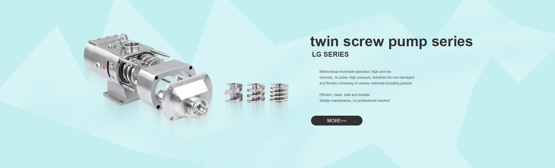 Twin screw pump series